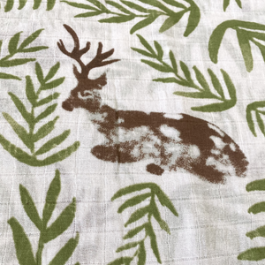 Deer shop muslin blanket